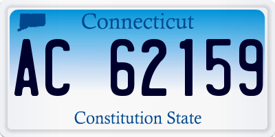 CT license plate AC62159