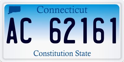 CT license plate AC62161