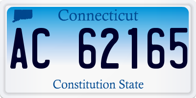 CT license plate AC62165