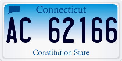 CT license plate AC62166