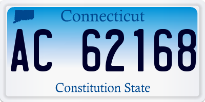 CT license plate AC62168