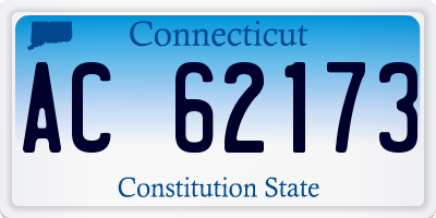 CT license plate AC62173