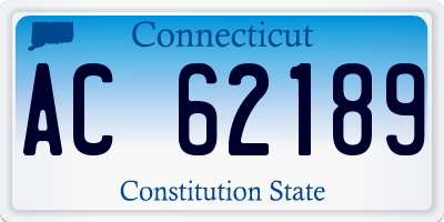 CT license plate AC62189
