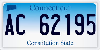 CT license plate AC62195