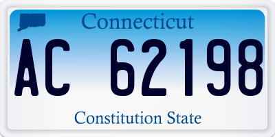 CT license plate AC62198
