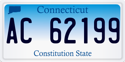 CT license plate AC62199