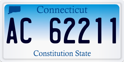 CT license plate AC62211