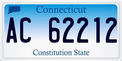 CT license plate AC62212