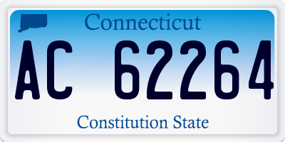 CT license plate AC62264