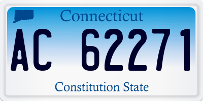 CT license plate AC62271