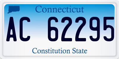 CT license plate AC62295