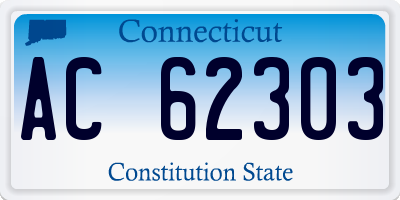 CT license plate AC62303