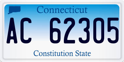 CT license plate AC62305