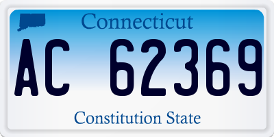 CT license plate AC62369