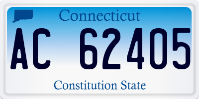 CT license plate AC62405