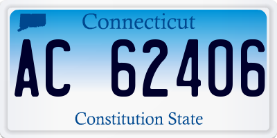 CT license plate AC62406