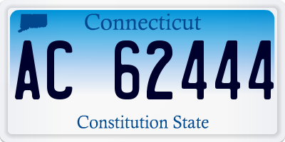 CT license plate AC62444