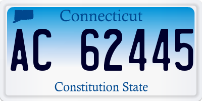 CT license plate AC62445
