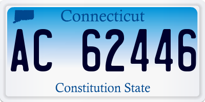CT license plate AC62446