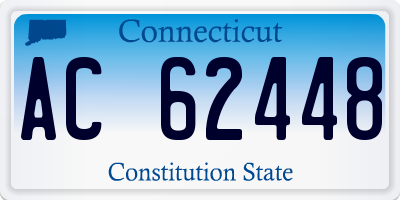CT license plate AC62448