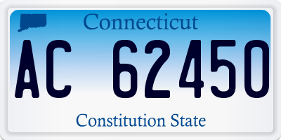 CT license plate AC62450