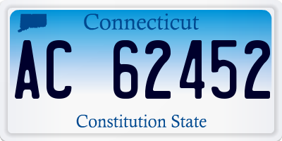 CT license plate AC62452