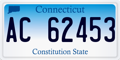 CT license plate AC62453