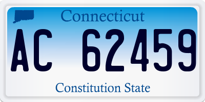 CT license plate AC62459