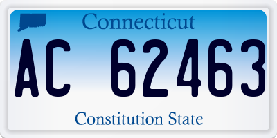 CT license plate AC62463