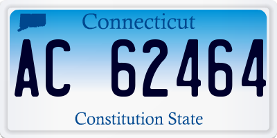 CT license plate AC62464