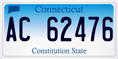 CT license plate AC62476