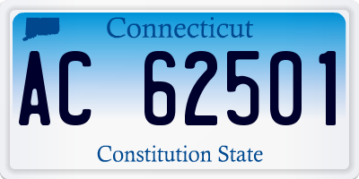 CT license plate AC62501