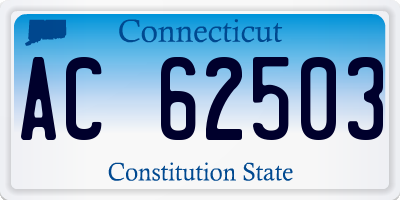 CT license plate AC62503