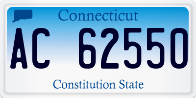 CT license plate AC62550