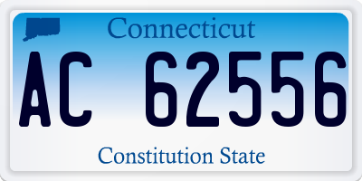 CT license plate AC62556