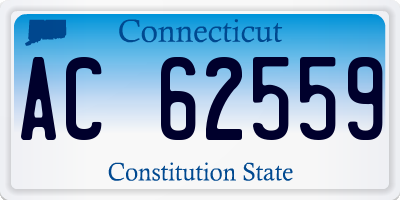 CT license plate AC62559