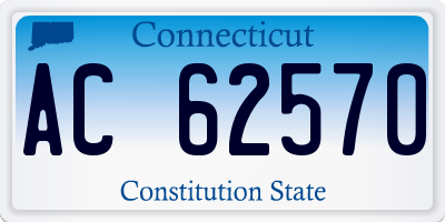 CT license plate AC62570