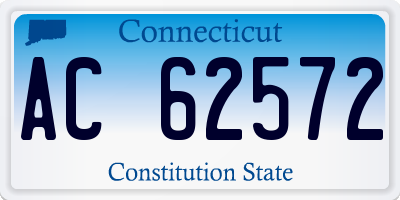 CT license plate AC62572