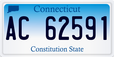 CT license plate AC62591