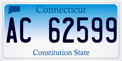 CT license plate AC62599