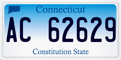 CT license plate AC62629