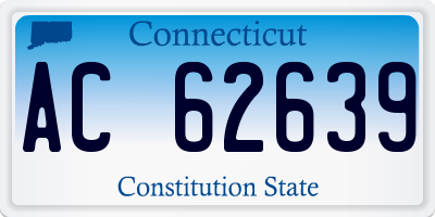 CT license plate AC62639