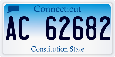 CT license plate AC62682