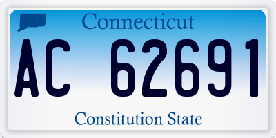 CT license plate AC62691