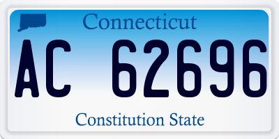 CT license plate AC62696