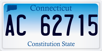 CT license plate AC62715