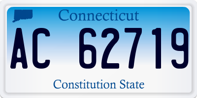 CT license plate AC62719