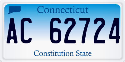 CT license plate AC62724