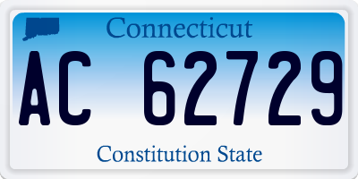 CT license plate AC62729
