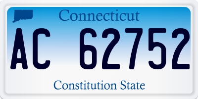CT license plate AC62752